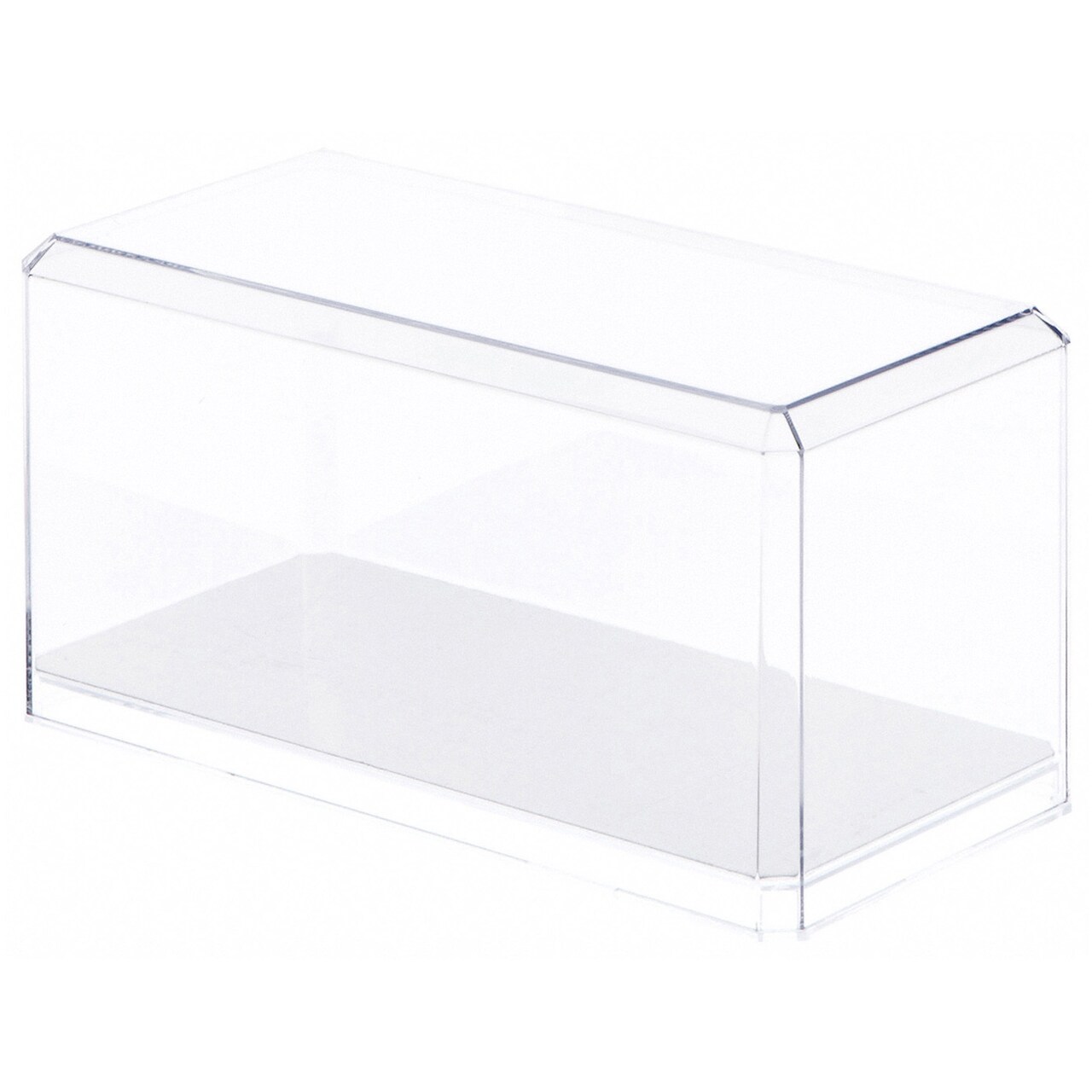 Pioneer Plastics 094CD-UV Clear Plastic Display Case for 1:24 Scale Cars (Mirrored, UV Resistant), 9" W x 4.125" D x 4.375" H (Mailer Box)